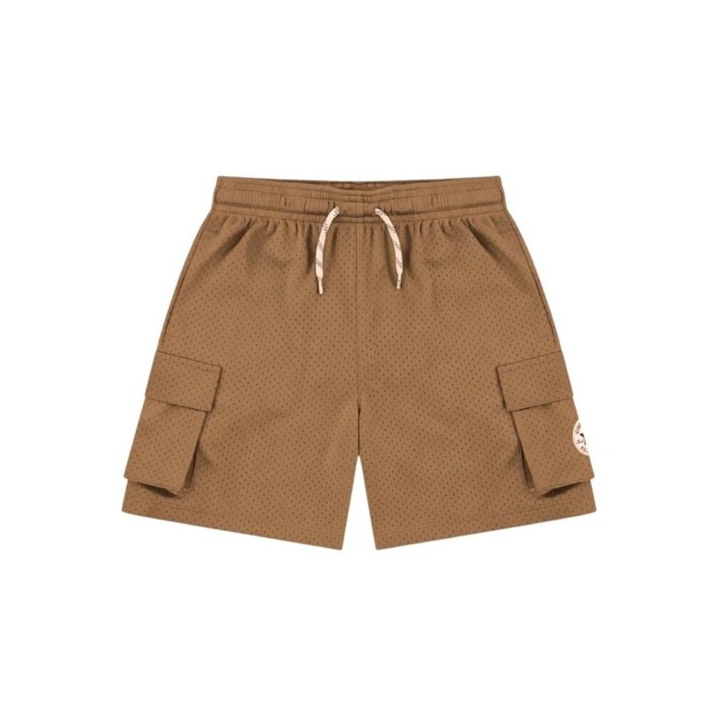 Converse Kids Heritage Cargo Mesh Shorts Brown Sz Xs